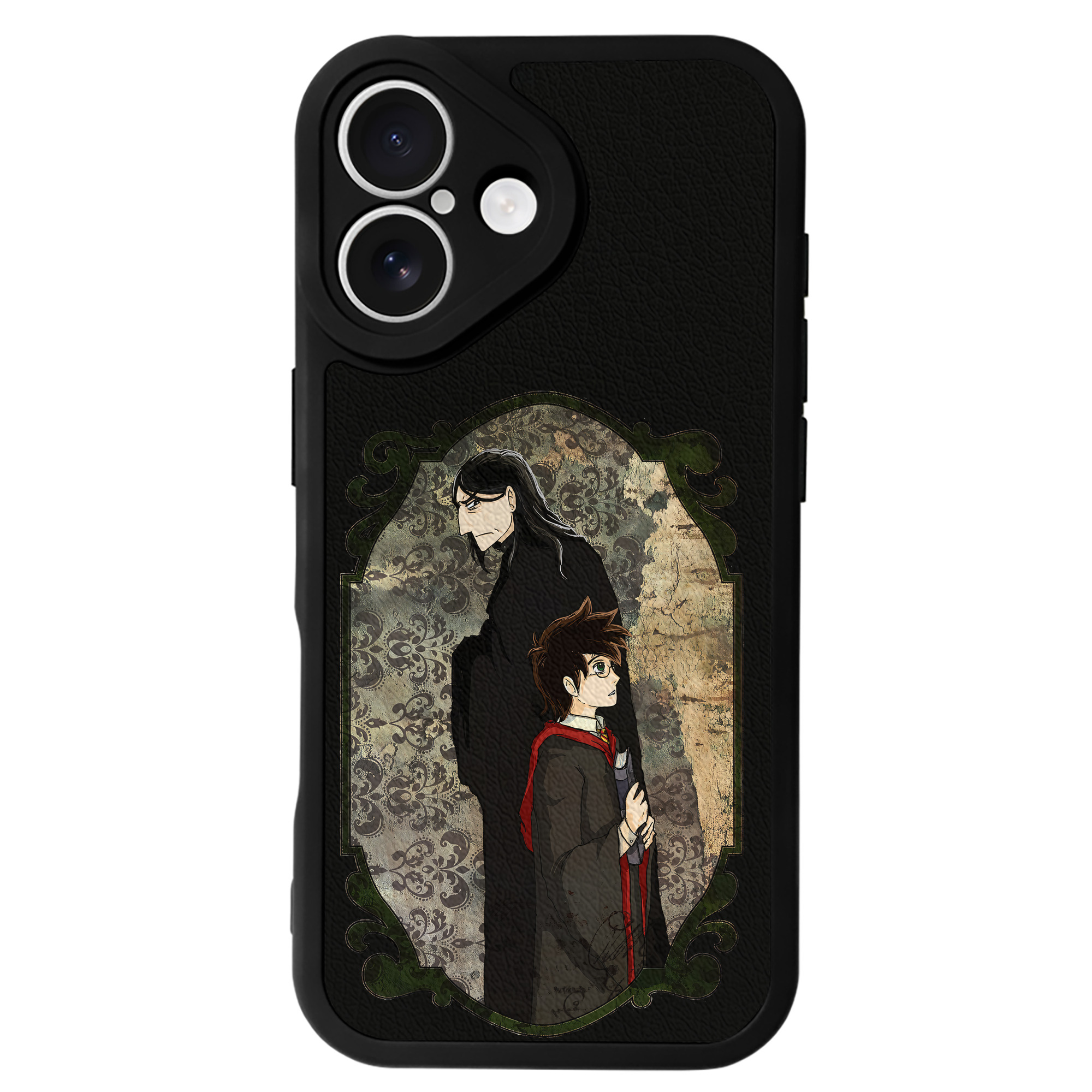 （画像用） Harry Potter ハリー・ポッターシリーズ 【iPhone 16シリーズ対応】シリコンスマホケース（レザー調） 材質：シリコン